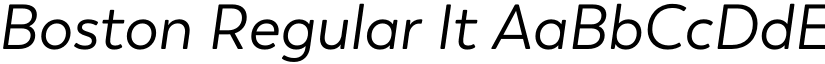 Boston Regular It font