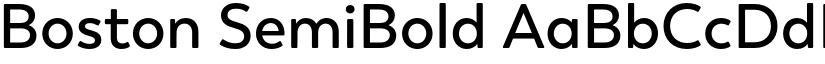 Boston SemiBold font