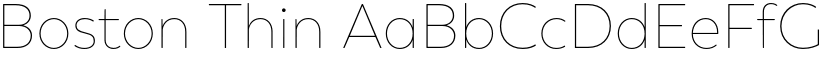 Boston Thin font