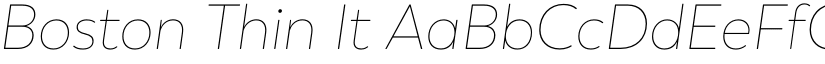 Boston Thin It font