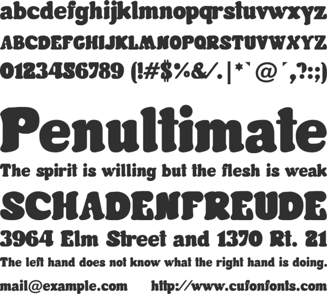Futura Rounded font preview