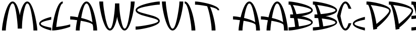 McLawsuit font