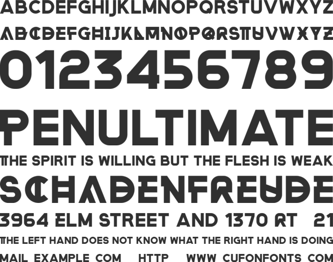 Rehab font preview