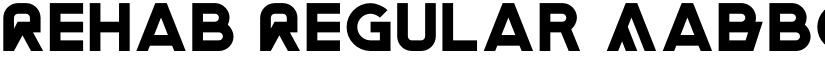 Rehab Regular font