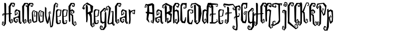 Hallooweek Regular font