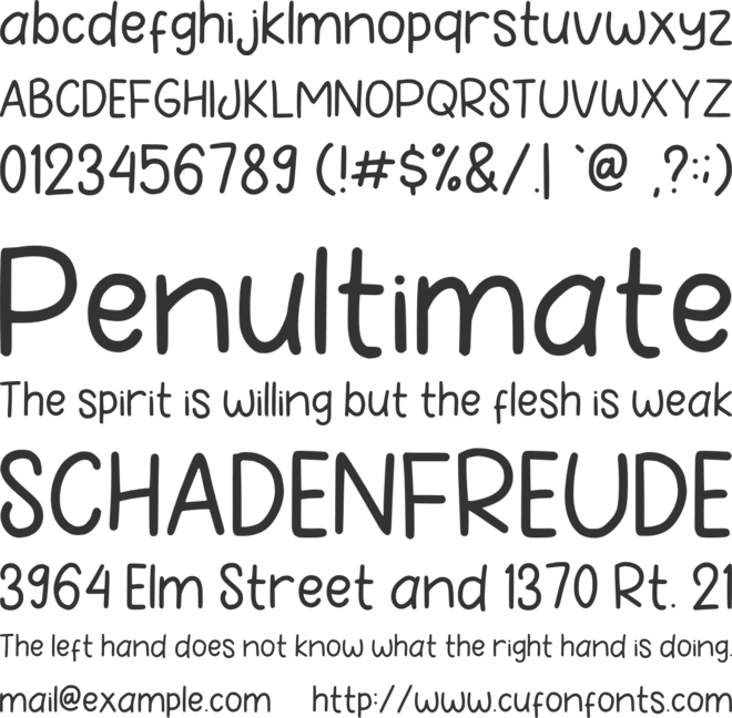 Le Petit font preview