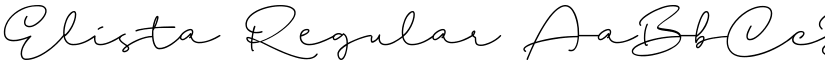 Elista Regular font