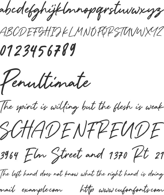 The Plumber font preview