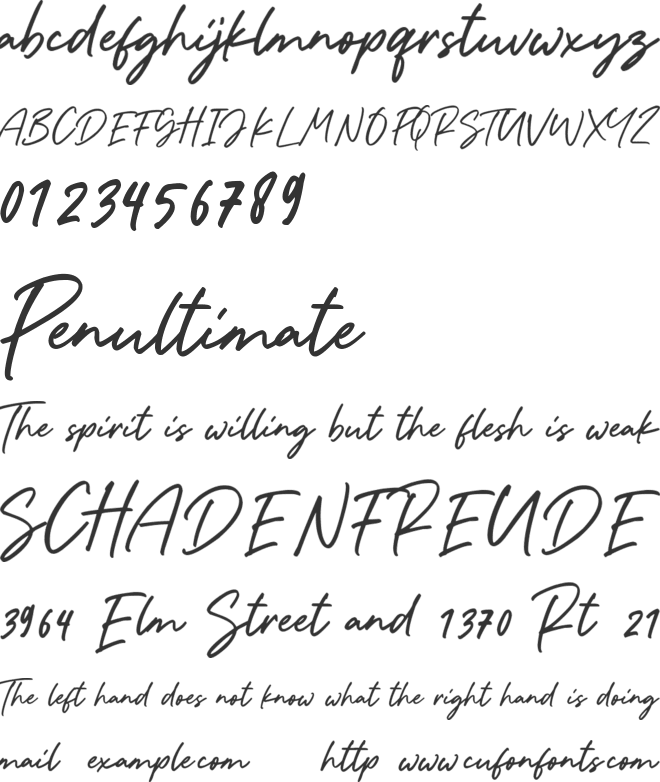 The Plumber font preview