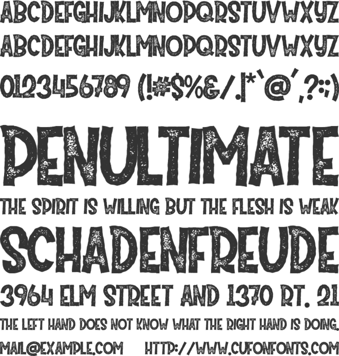 Mister Pumpkins font preview