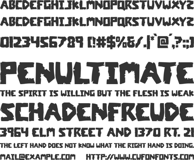 Coffin Stone font preview