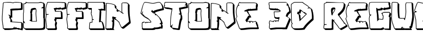 Coffin Stone 3D Regular font