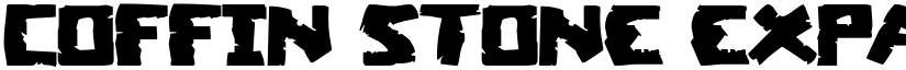 Coffin Stone Expanded Expanded font