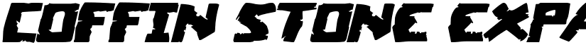Coffin Stone Expanded Italic Expanded Italic font