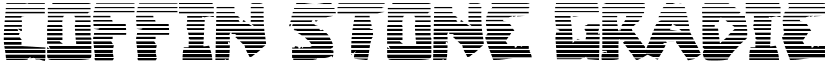 Coffin Stone Gradient Regular font