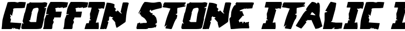Coffin Stone Italic Italic font