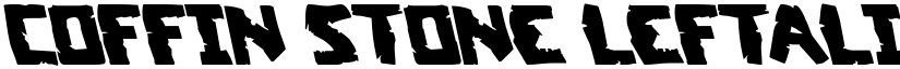 Coffin Stone Leftalic Italic font