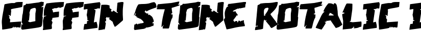 Coffin Stone Rotalic Italic font