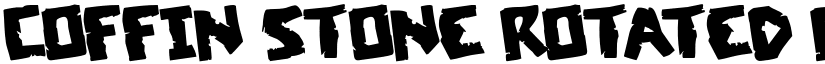 Coffin Stone Rotated Regular font