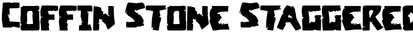 Coffin Stone Staggered Regular font