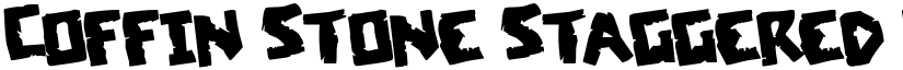 Coffin Stone Staggered Rotated Regular font