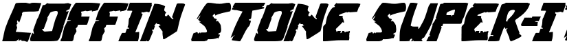 Coffin Stone Super-Italic Italic font