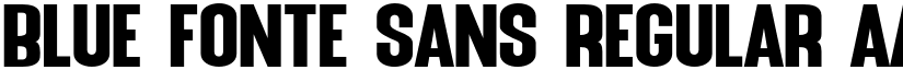 Blue Fonte Sans Regular font
