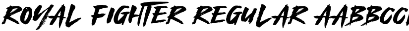 Royal Fighter Regular font