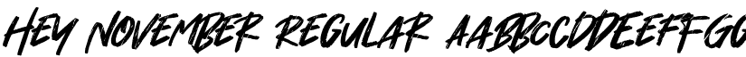 Hey November Regular font