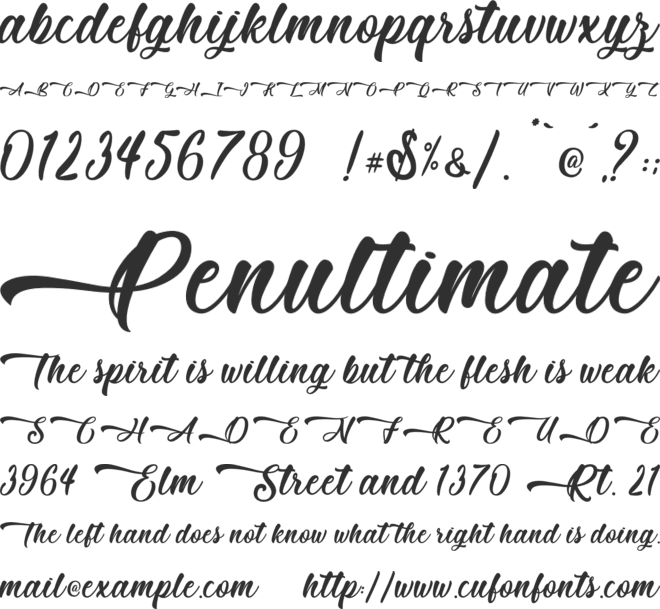 Mother Batik - Personal Use font preview