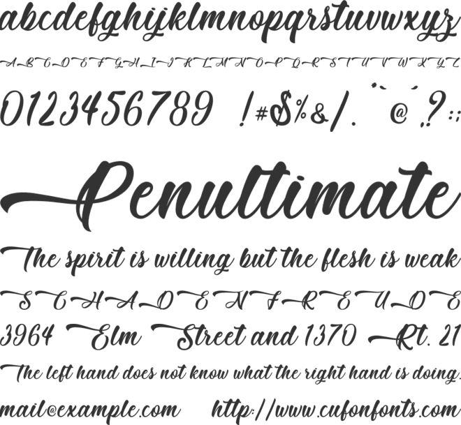 Mother Batik - Personal Use font preview