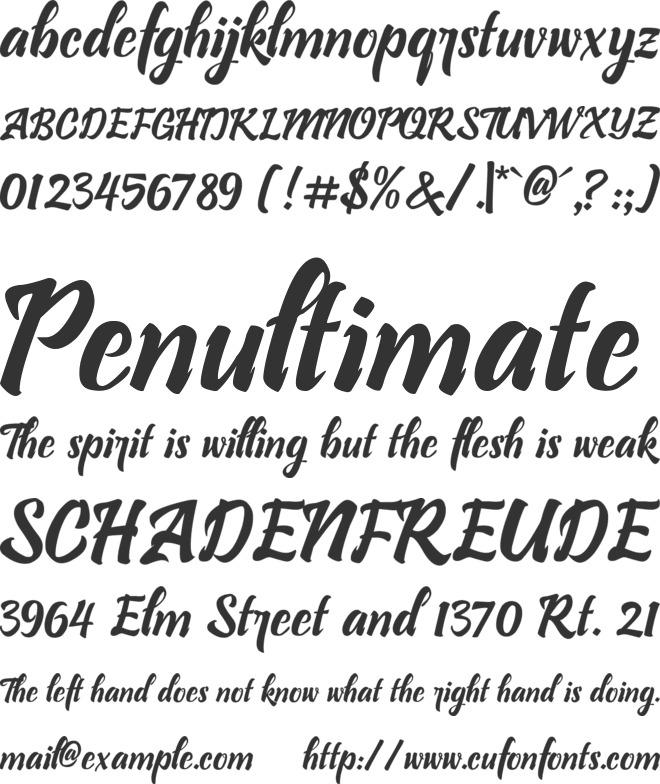 Bllastt font preview