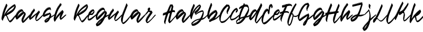 Raush Regular font