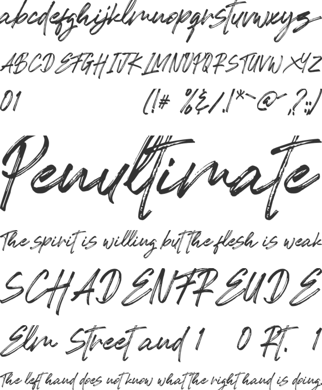 Romeo Fans font preview