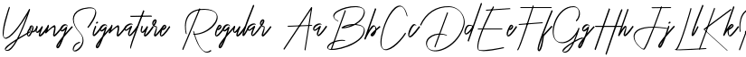YoungSignature Regular font