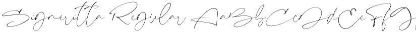 Signeritta Regular font