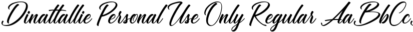 Dinattallie Personal Use Only font download