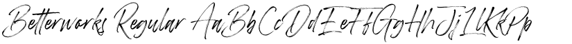 Betterworks Regular font