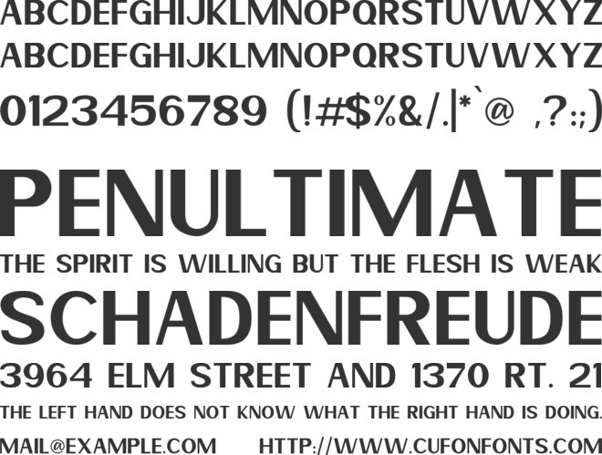 Mereoleona font preview