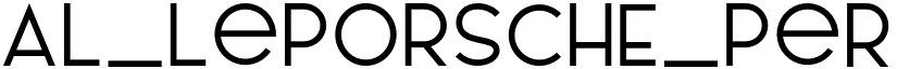 AL_LePORSCHE_PersonalUseOnly Regular font