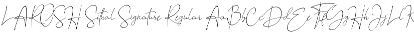 LAROSH Sithal Signature Regular font
