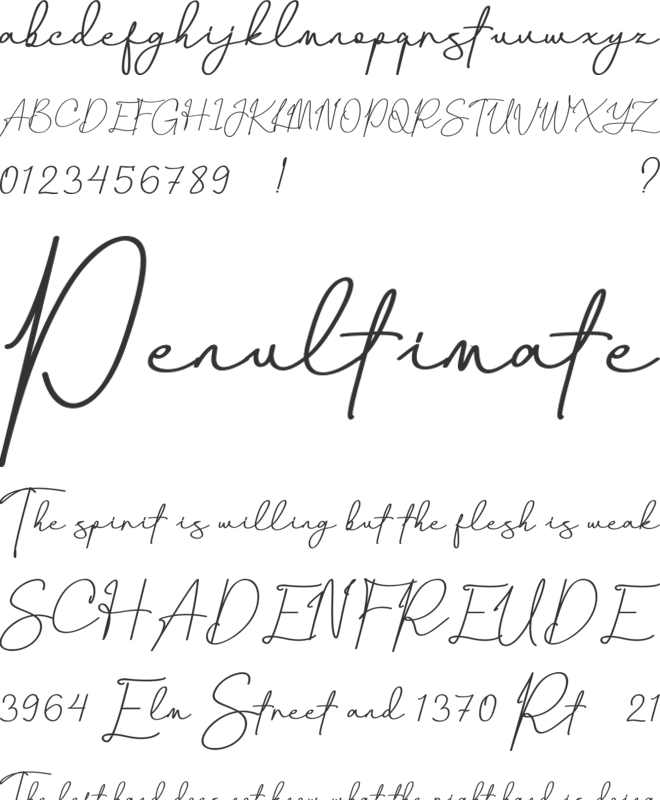 Canthika Free font preview