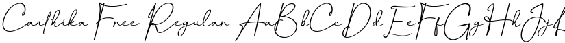 Canthika Free Regular font