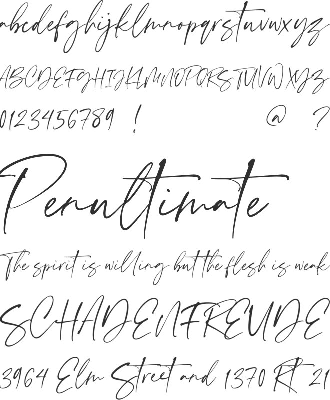 Scatter Ink font preview