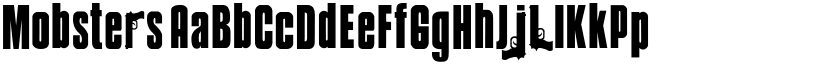 Mobsters font