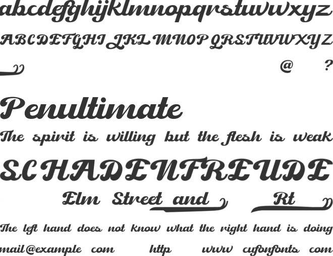 Retrock font preview