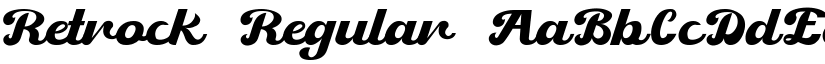 Retrock Regular font