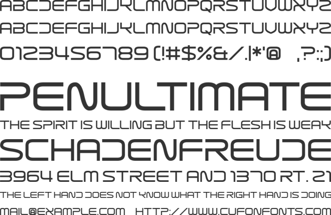 Sterilict font preview