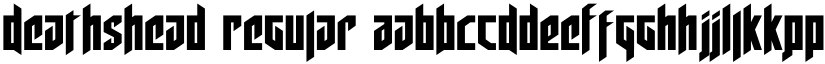 Deathshead Regular font
