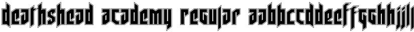 Deathshead Academy Regular font